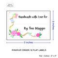 PPLR_HIDDEN_PRODUCT Thread and Flowers with Fill in Blanks (2"x3" Cotton - 12 labels/set)