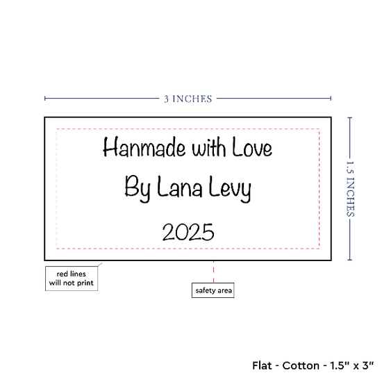 PPLR_HIDDEN_PRODUCT Text Only Medium Large Label (1.5"x3"-Cotton)