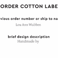 PPLR_HIDDEN_PRODUCT Reorder Previous Label Design - COTTON