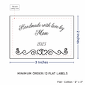 PPLR_HIDDEN_PRODUCT Double Heart Border (2"x3" Cotton - 12 labels/set)