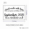 PPLR_HIDDEN_PRODUCT Double Heart Border (2"x3" Cotton - 12 labels/set)