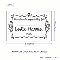 PPLR_HIDDEN_PRODUCT Swirl Accent Border with Fill in Blanks (2"x3" Cotton - 12 labels/set)