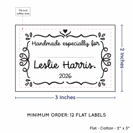 PPLR_HIDDEN_PRODUCT Swirl Accent Border with Fill in Blanks (2"x3" Cotton - 12 labels/set)
