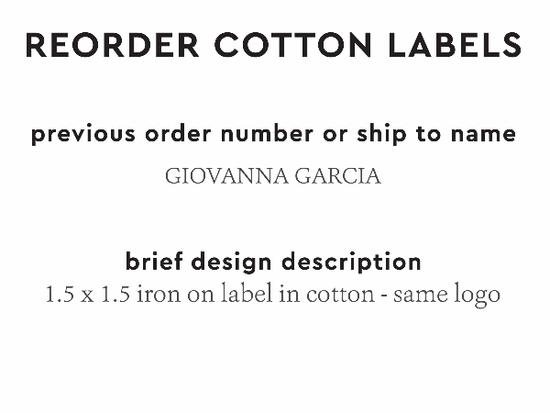 PPLR_HIDDEN_PRODUCT Reorder Previous Label Design - COTTON