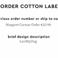 PPLR_HIDDEN_PRODUCT Reorder Previous Label Design - COTTON