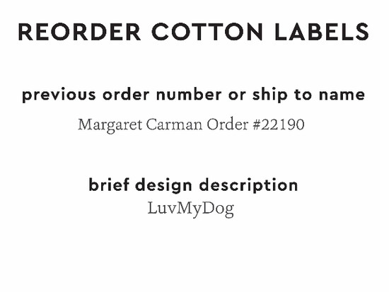 PPLR_HIDDEN_PRODUCT Reorder Previous Label Design - COTTON