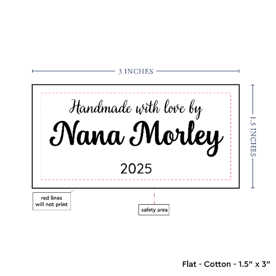 PPLR_HIDDEN_PRODUCT Text Only Medium Large Label (1.5"x3"-Cotton)