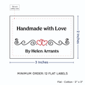 PPLR_HIDDEN_PRODUCT Double Heart Quote (2"x3" Cotton - 12 labels/set)