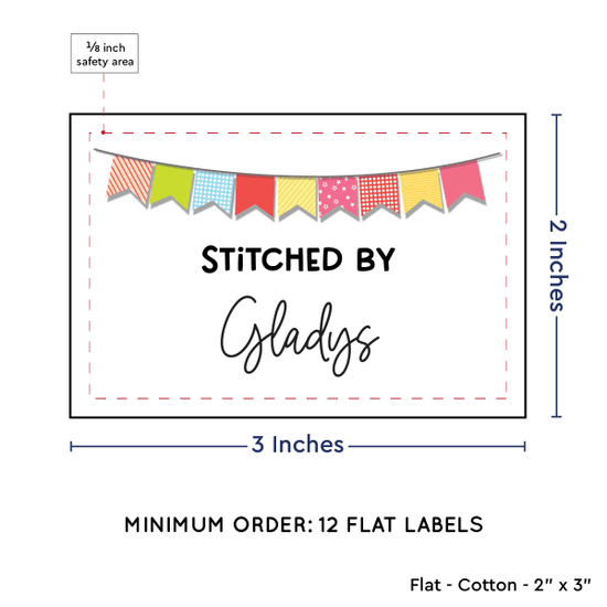 PPLR_HIDDEN_PRODUCT Colorful Banner (2"x3" Cotton - 12 labels/set)