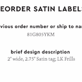PPLR_HIDDEN_PRODUCT Reorder Previous Label Design - SATIN