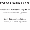PPLR_HIDDEN_PRODUCT Reorder Previous Label Design - SATIN