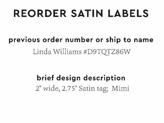 PPLR_HIDDEN_PRODUCT Reorder Previous Label Design - SATIN