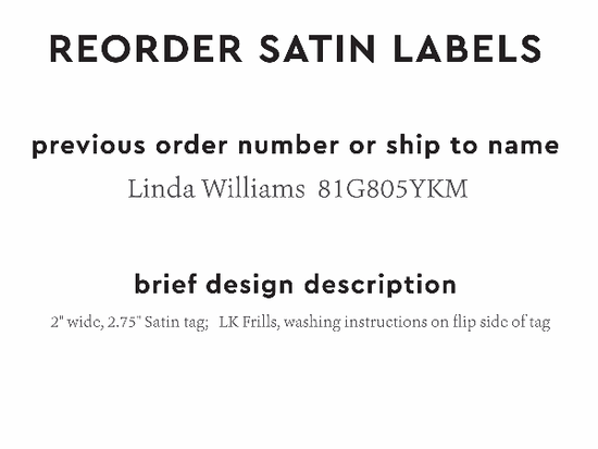 PPLR_HIDDEN_PRODUCT Reorder Previous Label Design - SATIN