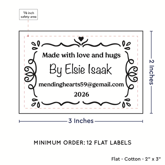 PPLR_HIDDEN_PRODUCT Swirl Accent Border (2"x3" Cotton - 12 labels/set)
