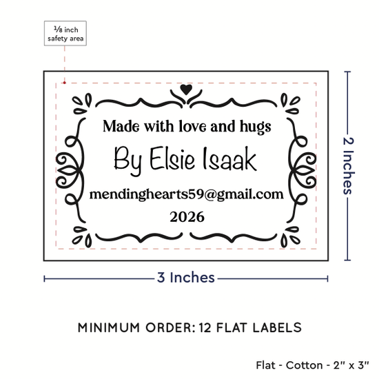 PPLR_HIDDEN_PRODUCT Swirl Accent Border (2"x3" Cotton - 12 labels/set)