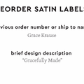 PPLR_HIDDEN_PRODUCT Reorder Previous Label Design - SATIN