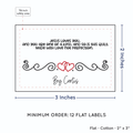 PPLR_HIDDEN_PRODUCT Double Heart Quote (2"x3" Cotton - 12 labels/set)