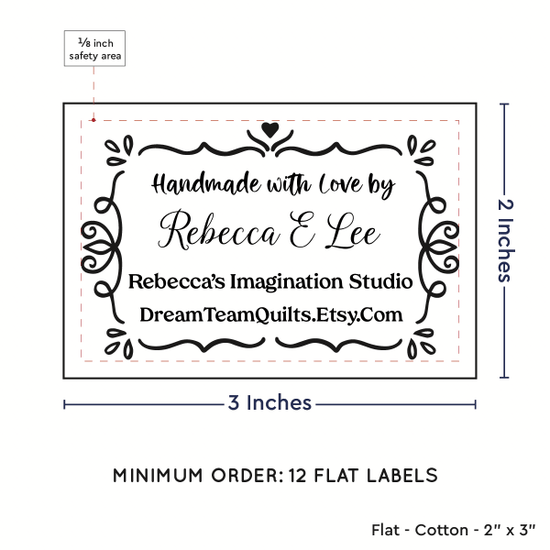 PPLR_HIDDEN_PRODUCT Swirl Accent Border (2"x3" Cotton - 12 labels/set)