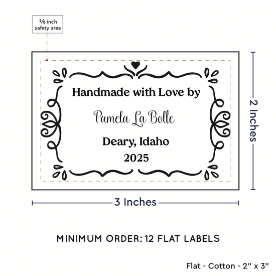 PPLR_HIDDEN_PRODUCT Swirl Accent Border (2"x3" Cotton - 12 labels/set)