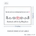 PPLR_HIDDEN_PRODUCT Double Heart Quote (2"x3" Cotton - 12 labels/set)