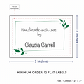 PPLR_HIDDEN_PRODUCT Leaf Quote (2"x3" Cotton - 12 labels/set)