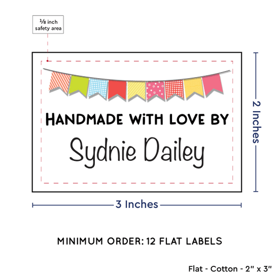 PPLR_HIDDEN_PRODUCT Colorful Banner (2"x3" Cotton - 12 labels/set)