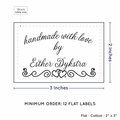 PPLR_HIDDEN_PRODUCT Double Heart Border (2"x3" Cotton - 12 labels/set)