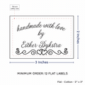 PPLR_HIDDEN_PRODUCT Double Heart Border (2"x3" Cotton - 12 labels/set)