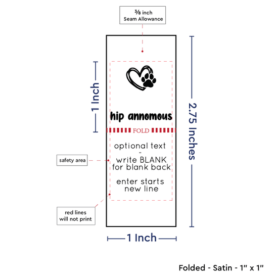 PPLR_HIDDEN_PRODUCT Heart and Paw Print (1" wide - Satin)