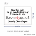 PPLR_HIDDEN_PRODUCT Double Heart Quote (2"x3" Cotton - 12 labels/set)