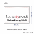 PPLR_HIDDEN_PRODUCT Double Heart Quote (2"x3" Cotton - 12 labels/set)