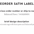 PPLR_HIDDEN_PRODUCT Reorder Previous Label Design - SATIN