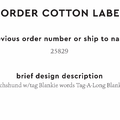 PPLR_HIDDEN_PRODUCT Reorder Previous Label Design - COTTON