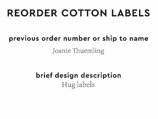 PPLR_HIDDEN_PRODUCT Reorder Previous Label Design - COTTON