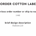 PPLR_HIDDEN_PRODUCT Reorder Previous Label Design - COTTON