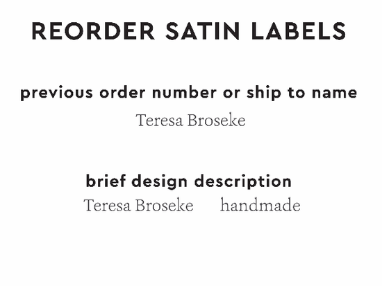 PPLR_HIDDEN_PRODUCT Reorder Previous Label Design - SATIN