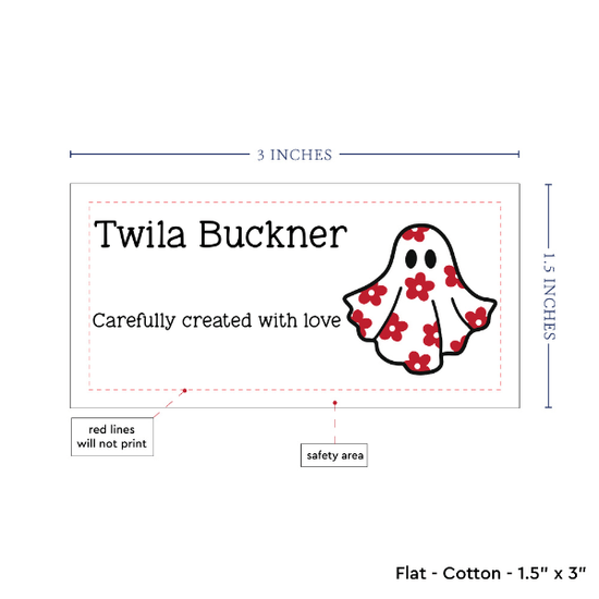 PPLR_HIDDEN_PRODUCT Spooky Flower Ghost (1.5"x3"-Cotton)