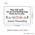 PPLR_HIDDEN_PRODUCT Double Heart Quote (2"x3" Cotton - 12 labels/set)