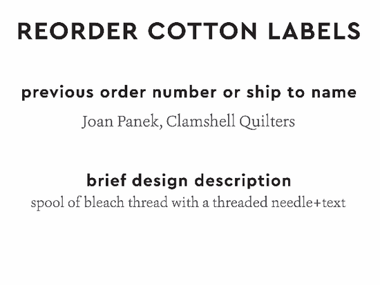 PPLR_HIDDEN_PRODUCT Reorder Previous Label Design - COTTON