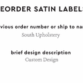 PPLR_HIDDEN_PRODUCT Reorder Previous Label Design - SATIN