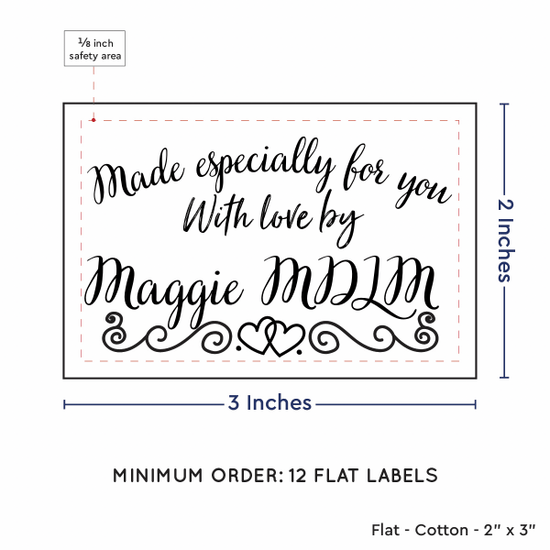 PPLR_HIDDEN_PRODUCT Double Heart Border (2"x3" Cotton - 12 labels/set)