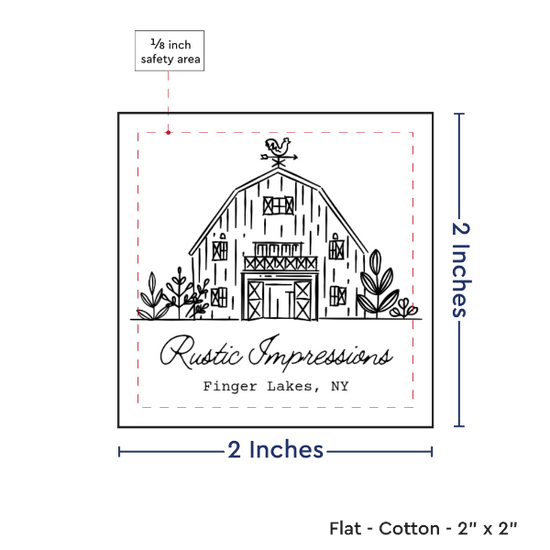 PPLR_HIDDEN_PRODUCT Print your Logo or Image on FLAT Cotton Tags