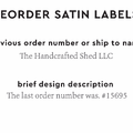 PPLR_HIDDEN_PRODUCT Reorder Previous Label Design - SATIN