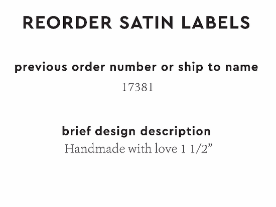 PPLR_HIDDEN_PRODUCT Reorder Previous Label Design - SATIN
