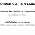 PPLR_HIDDEN_PRODUCT Reorder Previous Label Design - COTTON