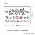 PPLR_HIDDEN_PRODUCT Double Heart Quote (2"x3" Cotton - 12 labels/set)