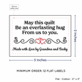 PPLR_HIDDEN_PRODUCT Double Heart Quote (2"x3" Cotton - 12 labels/set)