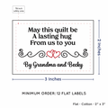 PPLR_HIDDEN_PRODUCT Double Heart Quote (2"x3" Cotton - 12 labels/set)
