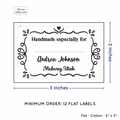 PPLR_HIDDEN_PRODUCT Swirl Accent Border with Fill in Blanks (2"x3" Cotton - 12 labels/set)