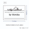 PPLR_HIDDEN_PRODUCT Winter Bird (2"x3" Cotton - 12 labels/set)